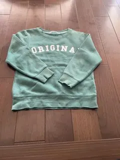 H&M 裏起毛　トレーナー　110 グリーン