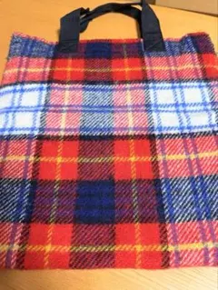 BEAMS BOY チェック柄トートバッグ