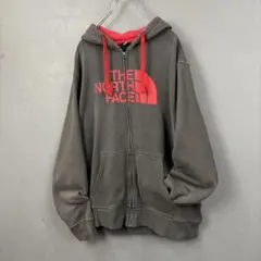 the north face logo full zip hoodie y2k