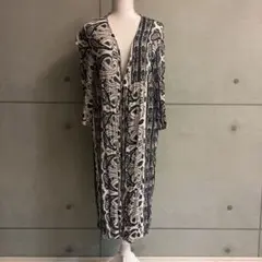 ロングカーディガンペイズリー柄 羽織り