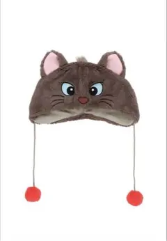 ベルリオーズ　猫耳フリース帽子 ポンポン付き