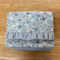 移動ポケット　入園入学グッズ　ハンドメイド　花柄　フリル
