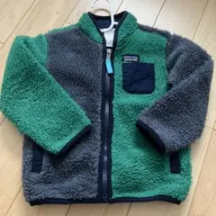Patagonia フリースジャケット 2T グリーン グレーのサムネイル