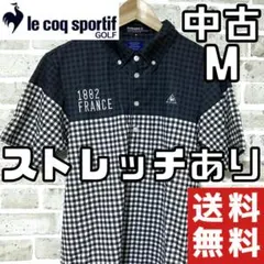 【24時間以内/匿名配送】中古 ルコックゴルフ メンズ 半袖 ポロシャツ M
