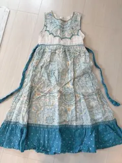 美品イギリス高級子供服　monsoon ドレス　12-13y フィッシュテイル 子供ドレスレンタル 靴セット 女の子用フォーマルドレス MONSOON