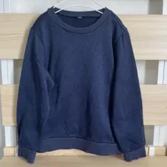 UNIQLO キッズ トレーナー 男の子130サイズ　ネイビー