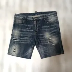 DSQUARED2 デニム ダメージ加工 ショートパンツ イタリア製 38のサムネイル
