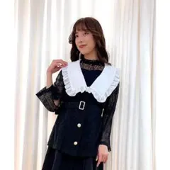axes femme 総レースシアーケープJK 黒 M 未使用のサムネイル