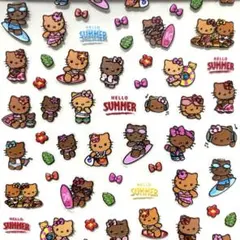 ガングロキティ 日焼けキティ サンリオ サーフィン ネイルシール