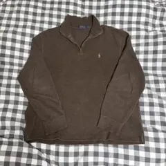Polo Ralph Lauren ハーフジップ ブラウン