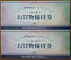 ヤマダ電機 株主優待券 10000円分