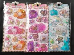 キラキラウォーターinシール　ハローキティ　日焼けキティ　シナモロール