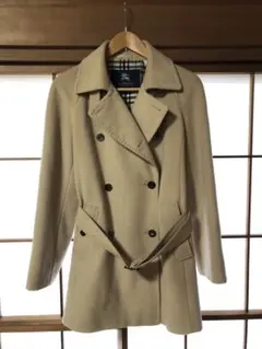 Burberry ベージュ ダブルブレスト ウールコート　40サイズ