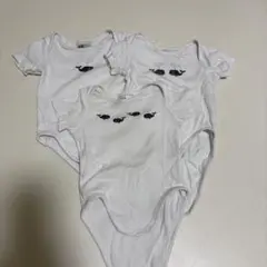 H&M ベビー ロンパース 3枚セット クジラ柄　肌着