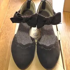 「新品、未使用」　axes femme 　リボン パンプス 　ブラウン　サイズＬのサムネイル