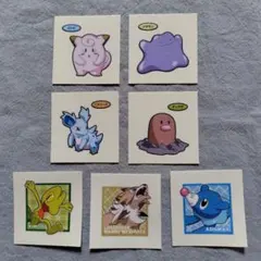 ポケットモンスター デコキャラシール・７枚セット