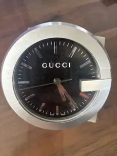 可動品 GUCCI テーブルクロック 210 置時計 Gロゴ ブラック文字盤 可動品 GUCCI テーブルクロック 210 置時計 Gロゴ ブラック文字盤