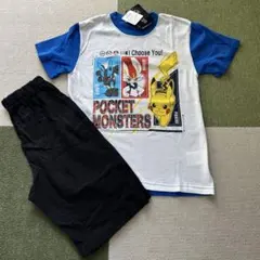 新品　半袖　半ズボン　パジャマ140 ポケモン　ピカチュウ　ポケットモンスター