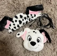 ディズニー　101匹わんちゃん　ヘアバンド　ヘアターバン　パスケース