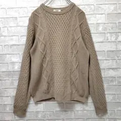 シップス　ケーブルニット　セーター　Lサイズ
