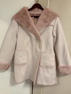 DaTuRa フード付きピンクファーコートFサイズ美品