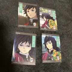 鬼滅の刃 2025 EPOCH トレーディングカード 冨岡義勇 ノーマル4枚