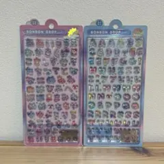 本日限定価格！正規品ボンボンドロップシール　ひらがな　えいもじ2点