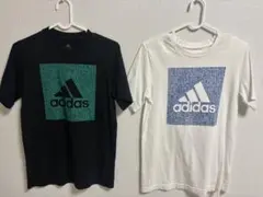 アディダス Tシャツ 160cm 2枚セット　白・黒