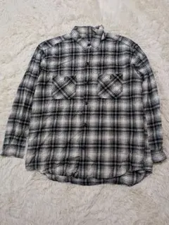 UNIQLO　ユニクロ　フランネルチェック柄長袖シャツ　XL