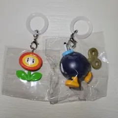 めじるしマスコット　スーパーマリオ　フラワー／ボムへい　セット