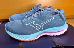 最終値下Sランクミズノウエーブライダー26ランニングシューズ軽量高クッション25