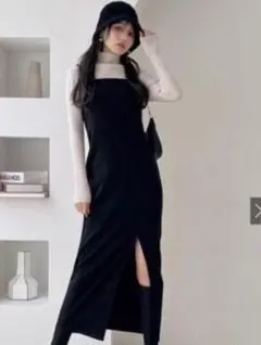 ❥GRL グレイル❥ 田中みな実❥ スリットタイトキャミワンピース　 M