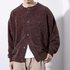 美品■FREDY & GLOSTER■限定展開モールクルーネックカーディガンのサムネイル