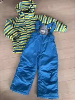 超美品！SNOW CARVING スキーウェア上下セット　90 サイズ調整可能