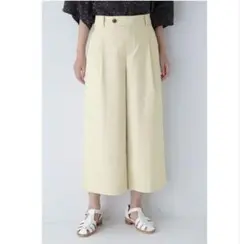 ヒューマン ウーマン クールマックス綿麻オックスパンツ　ベージュMサイズ