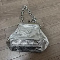 シルバーメタリック ハンドバッグ