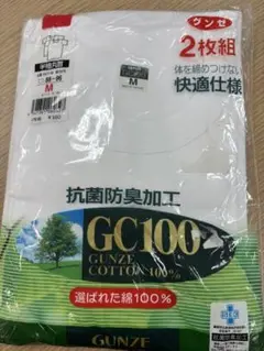 GUNZE 半袖丸首シャツ 2枚組 M