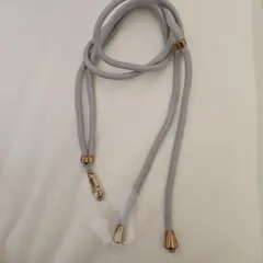 グレー ナイロンショルダーストラップ ゴールド金具