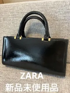 新品未使用品　ZARA テクスチャー入りミニハンドバック チェーンストラップ付き