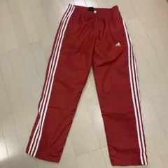 アディダス 赤 ナイロンパンツ古着