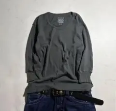 00s archive waffle thermal tee 七分袖 c-boy