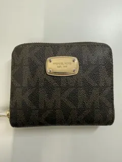 MICHAEL KORS 二つ折り財布 ブラウン モノグラム　☺︎