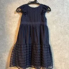 最終値下げBeBe 美品　ネイビー レース ノースリーブ ワンピースのサムネイル