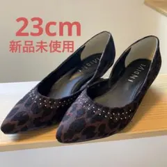 INDIVI パンプス　23cm レディース　ヒョウ柄　新品未使用のサムネイル