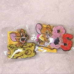 トムとジェリー 85周年記念 ラインストーンマスコット ジェリー 2種セット