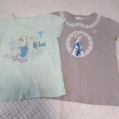 エルサ Tシャツ 2枚セット 名札留めつき ★140size、150size