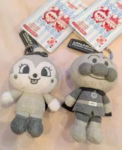 アンパンマンミュージアム ぬいぐるみ 3個セット グレー anpanman