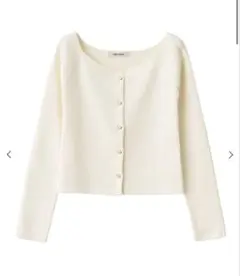 ココディール　Vネックリブニットカーディガン