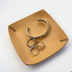 【ハンドメイド】レザートレイ/小物入れ
