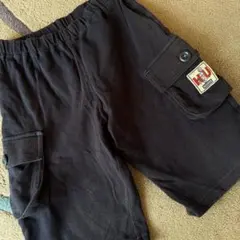 HUSHUSH 黒 ハーフパンツ サイドポケット付き